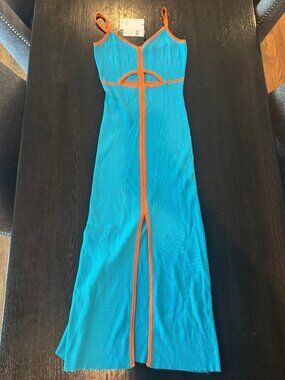 Anthropologie Siempre Knit Contrast Midi Dress